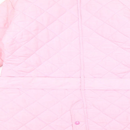 Womens UK Size 12 Preworn Pink Puffer Jacket