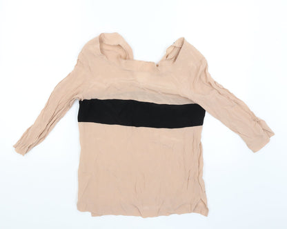 chawel Womens Beige   Basic Blouse Size 38
