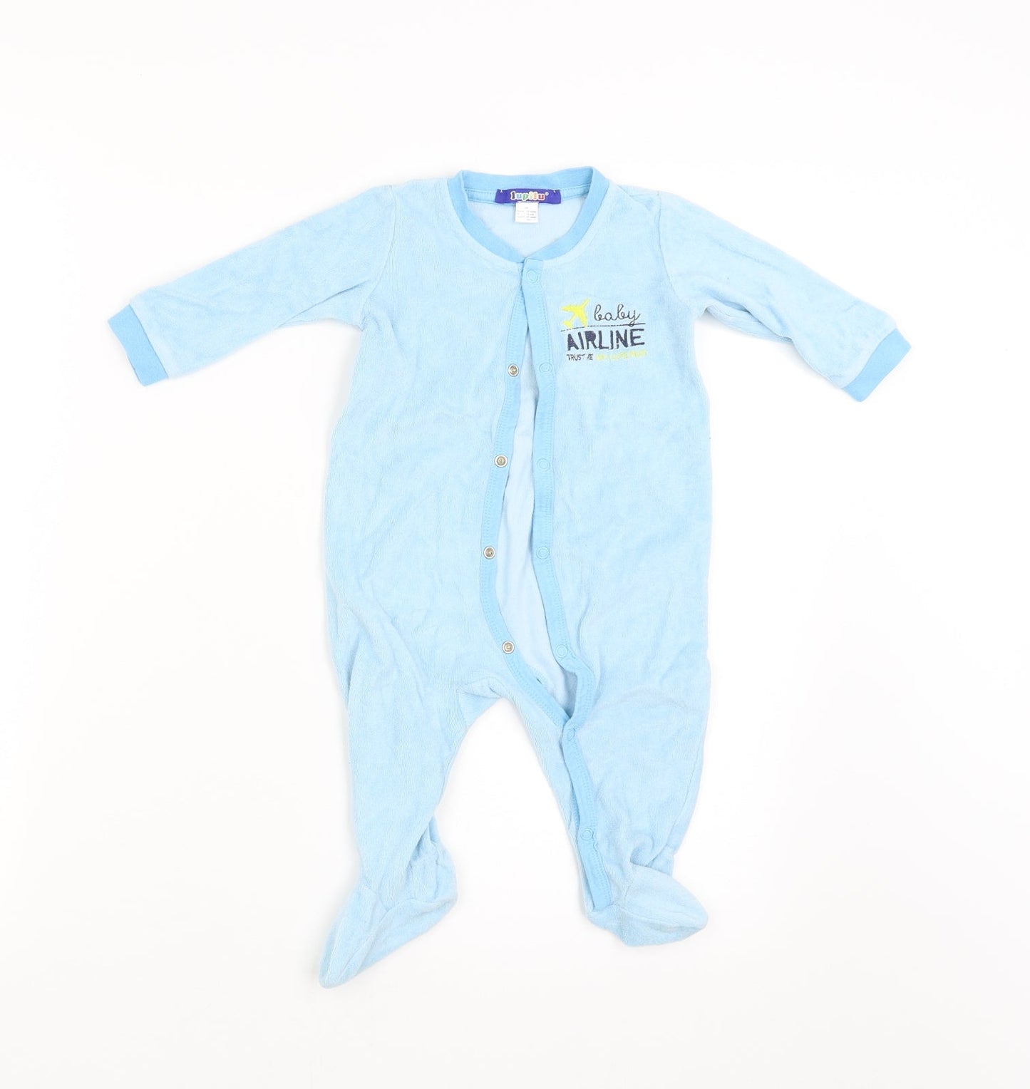 Lupilu Boys Blue   Babygrow One-Piece Size 0-3 Months