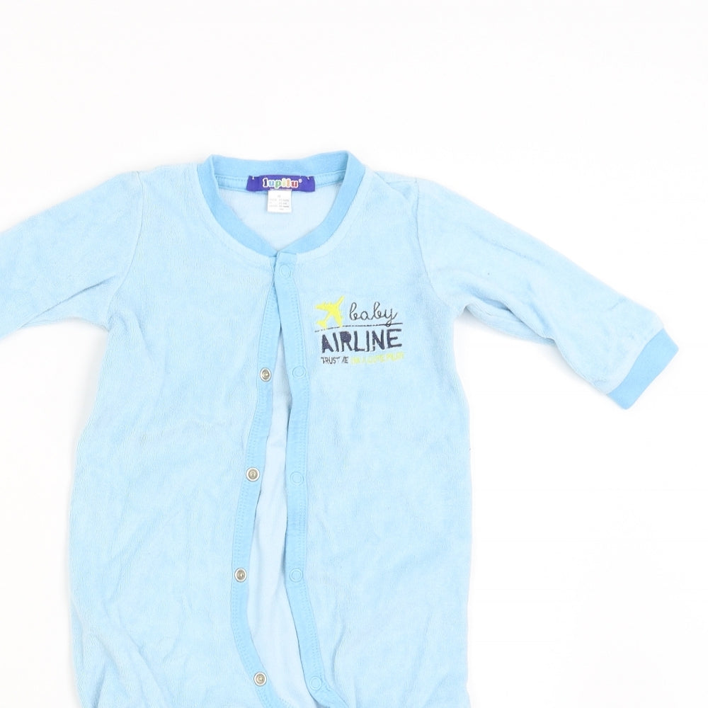 Lupilu Boys Blue   Babygrow One-Piece Size 0-3 Months