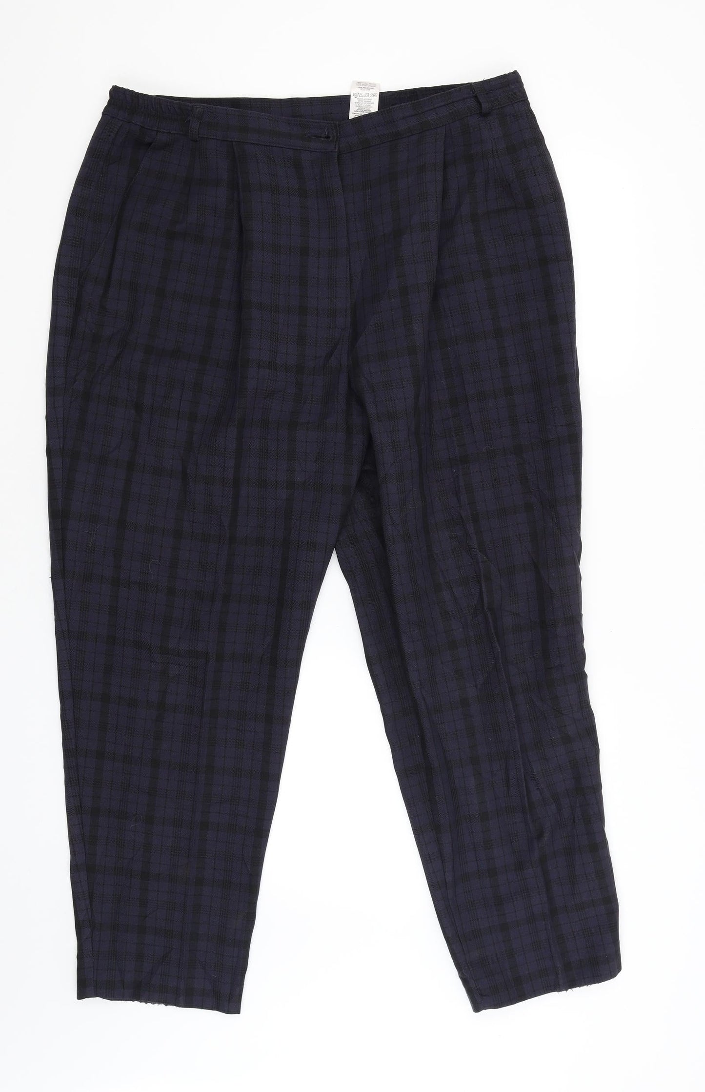 Womens UK Size 32 Marks and Spencer Regular Fit Capri Purple Trousers