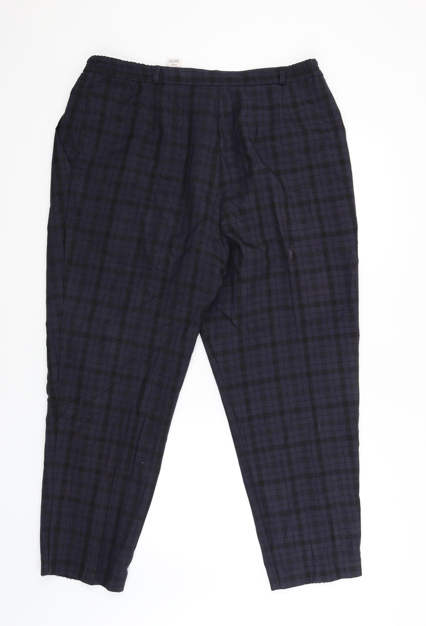 Womens UK Size 32 Marks and Spencer Regular Fit Capri Purple Trousers