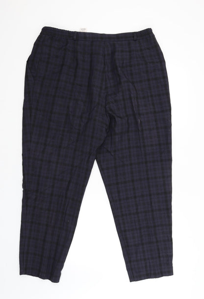 Womens UK Size 32 Marks and Spencer Regular Fit Capri Purple Trousers