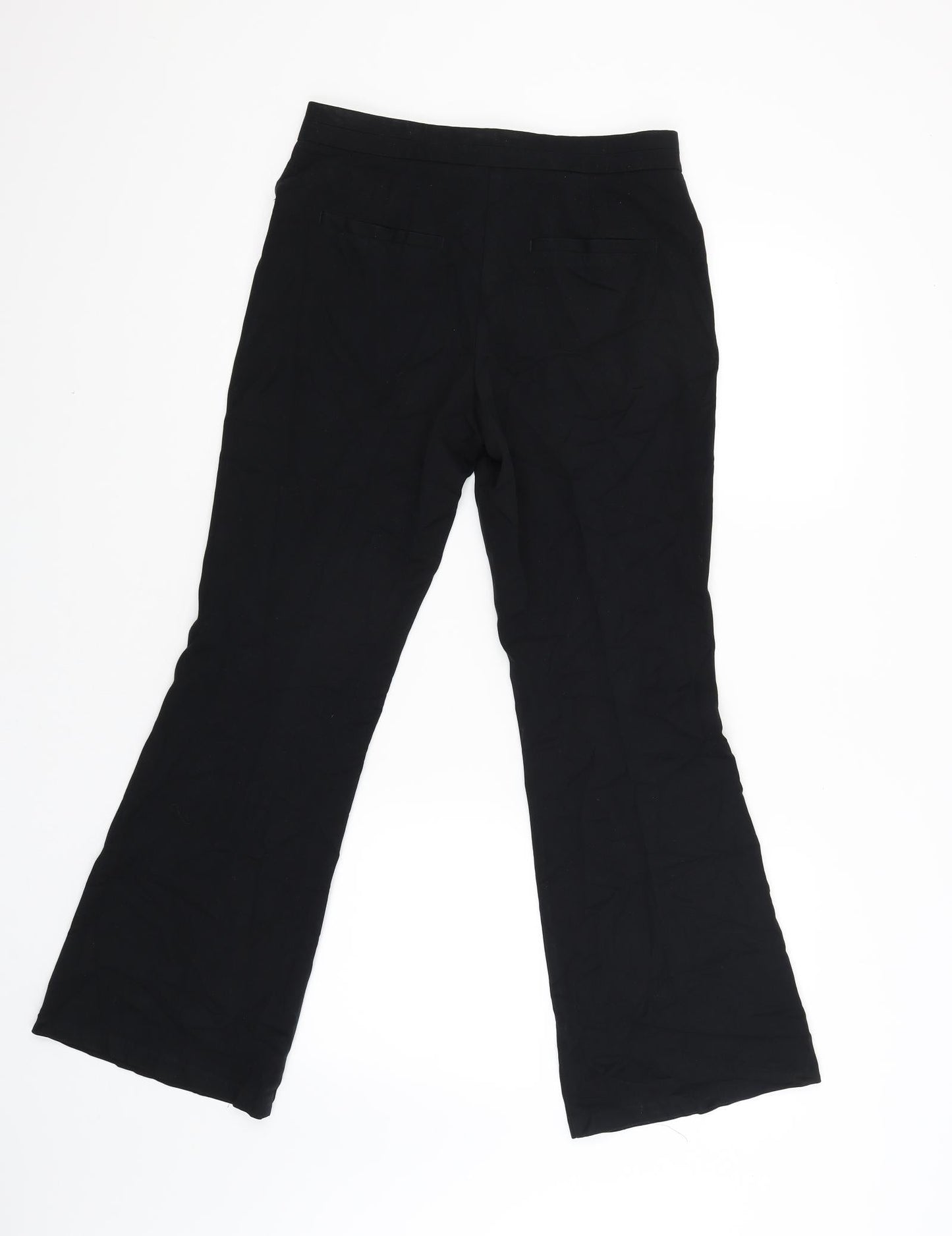 Womens UK Size 8 M&S Regular Fit  Black Trousers
