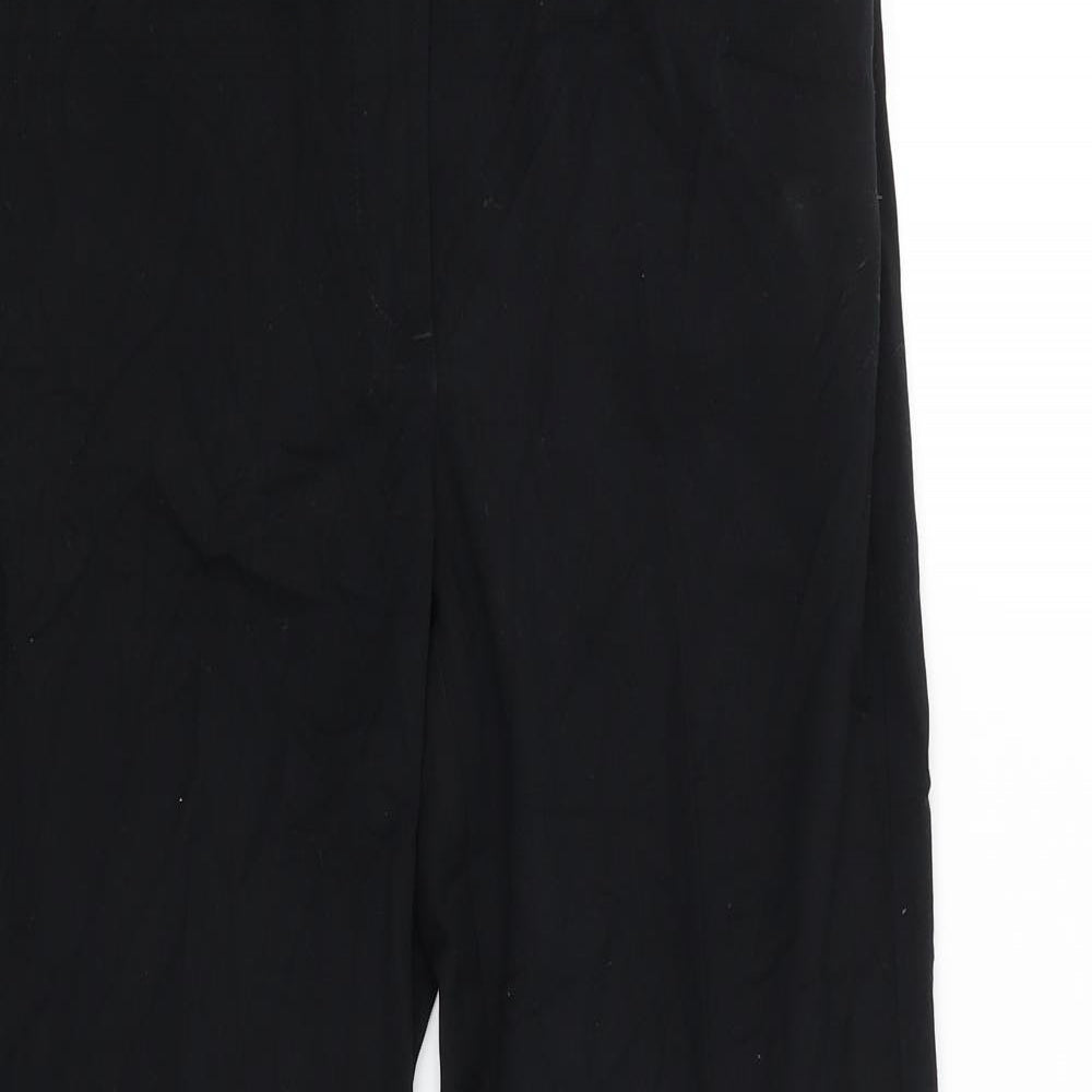 Womens UK Size 8 M&S Regular Fit  Black Trousers