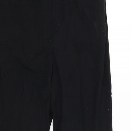 Womens UK Size 8 M&S Regular Fit  Black Trousers