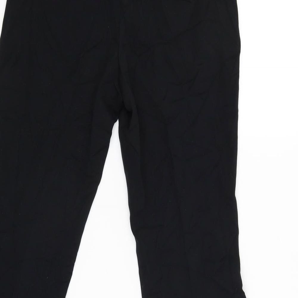 Womens UK Size 8 M&S Regular Fit  Black Trousers