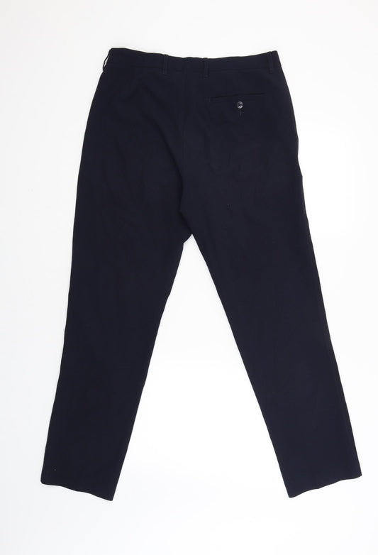 M&S Womens Blue   Trousers  Size 32 L31 in