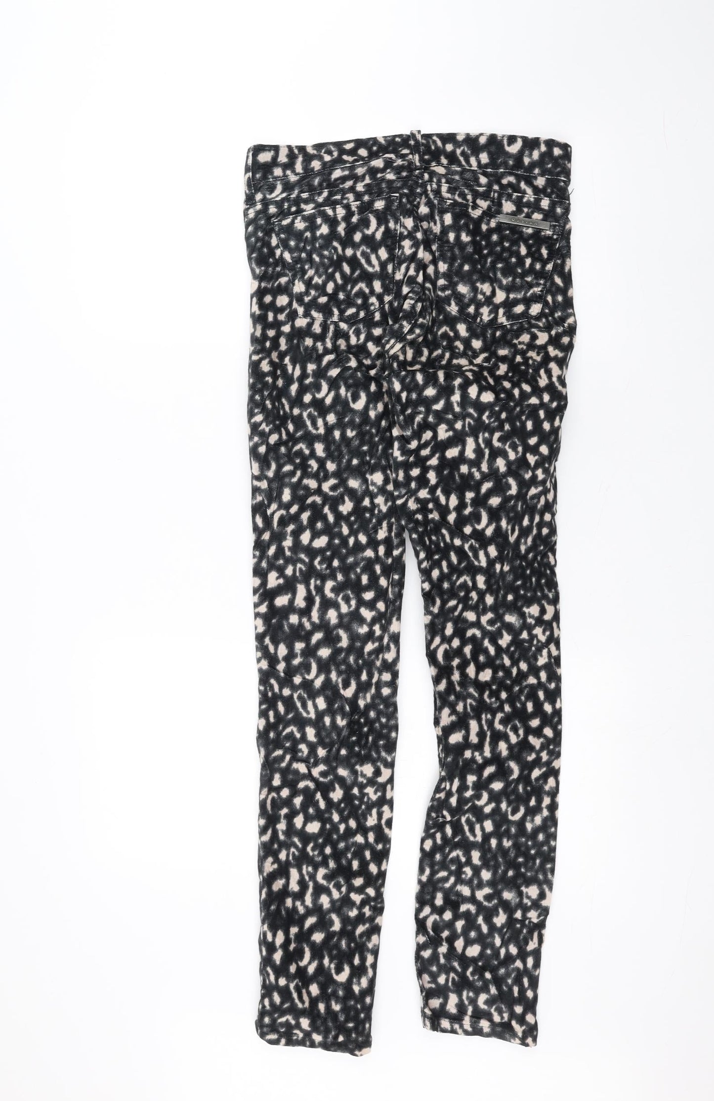 Ossira Womens Black Animal Print  Skinny Jeans Size 26 in L25 in