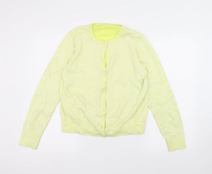 Preworn Womens Yellow   Cardigan Jumper Size L