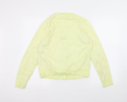 Preworn Womens Yellow   Cardigan Jumper Size L