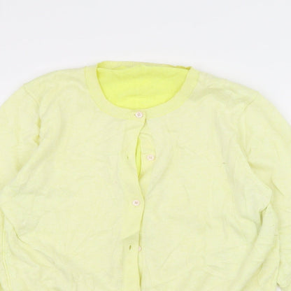 Preworn Womens Yellow   Cardigan Jumper Size L