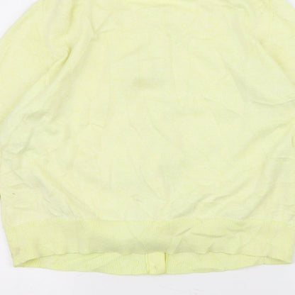 Preworn Womens Yellow   Cardigan Jumper Size L