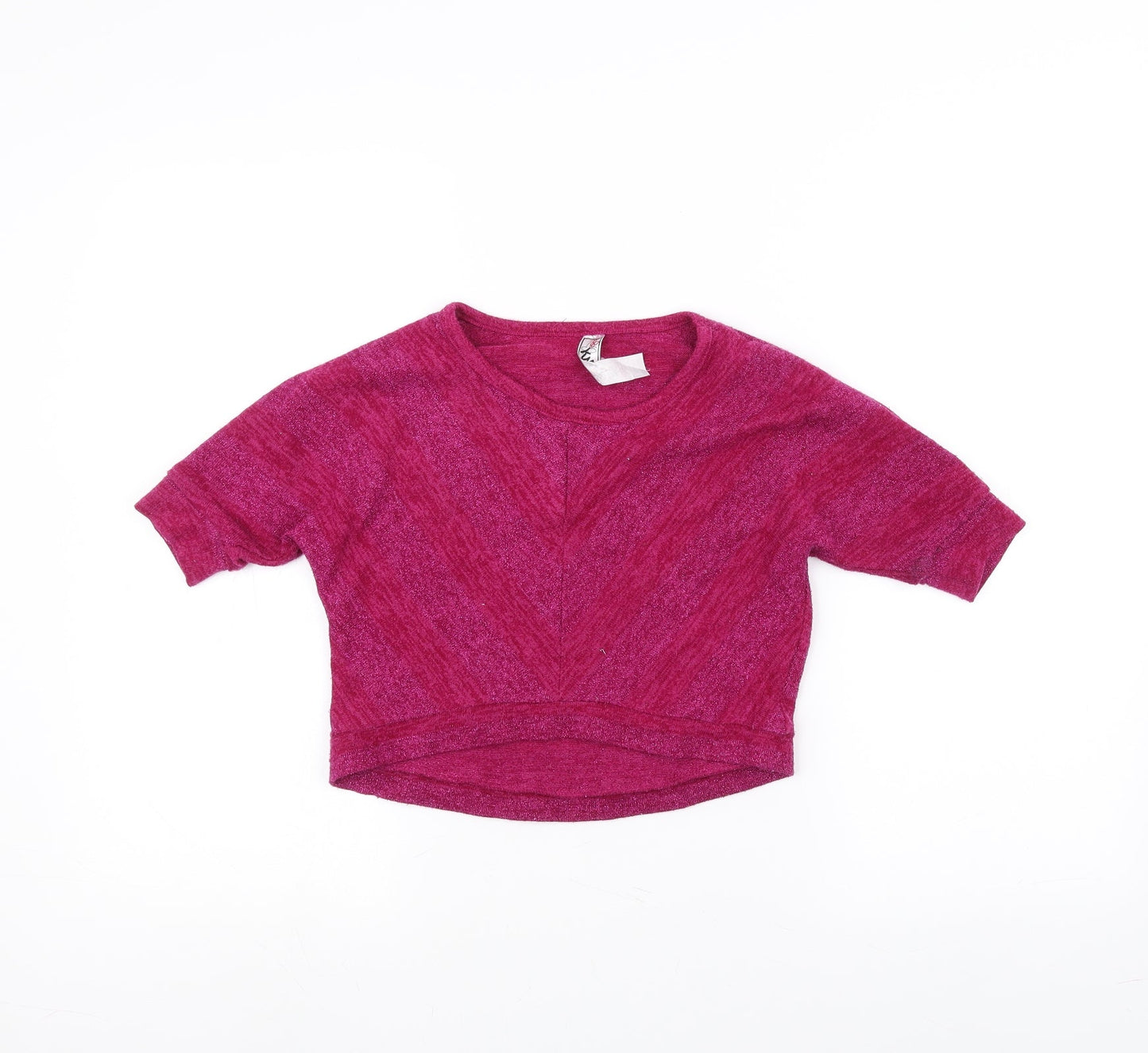 Knitworks Girls Pink   Pullover Jumper Size 7-8 Years