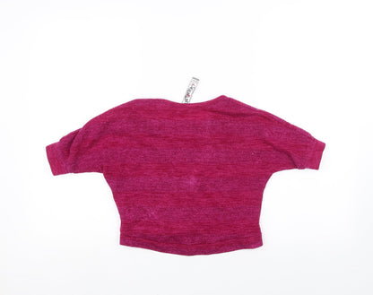 Knitworks Girls Pink   Pullover Jumper Size 7-8 Years