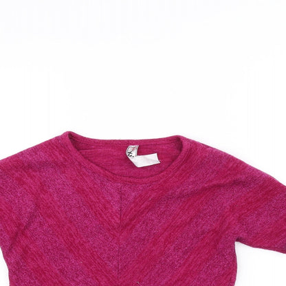 Knitworks Girls Pink   Pullover Jumper Size 7-8 Years