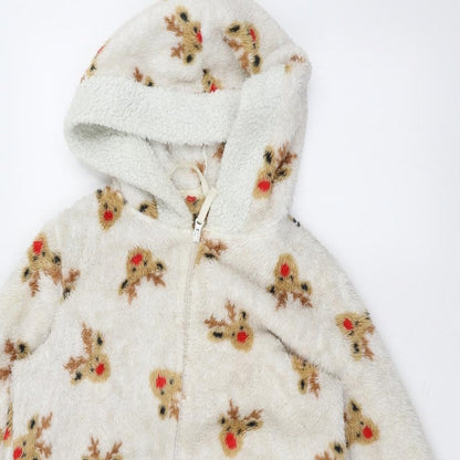 Womens UK Size 10 Marks and Spencer White Jacket