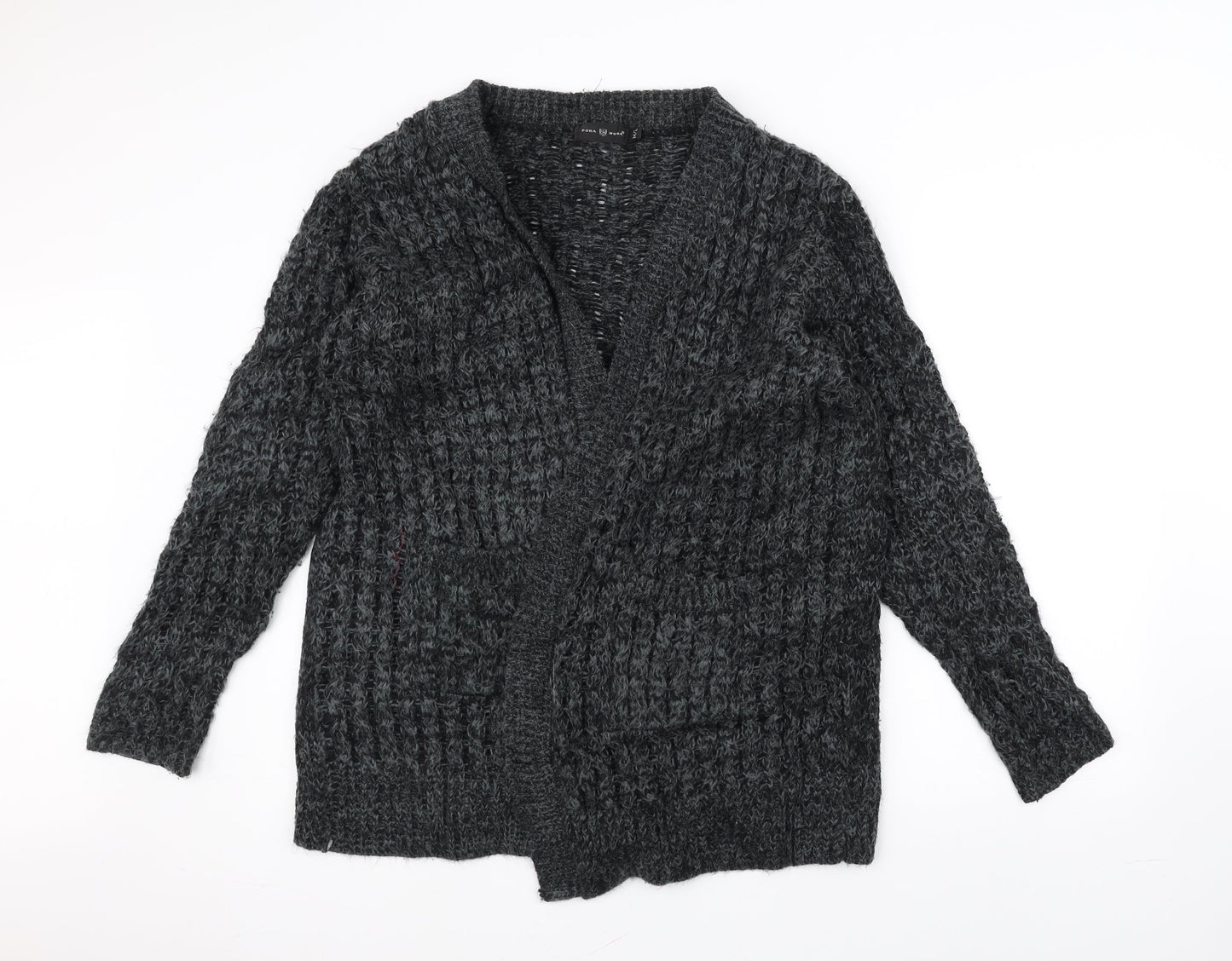 Pura Moda Womens Black  Knit Jacket Coatigan Size M