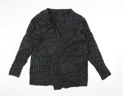 Pura Moda Womens Black  Knit Jacket Coatigan Size M