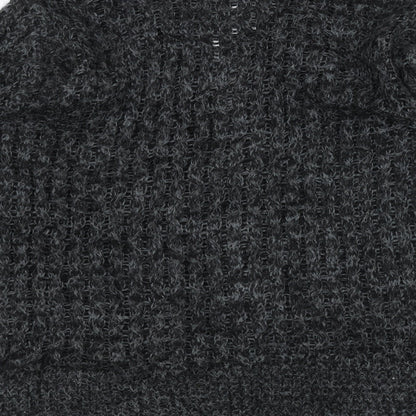 Pura Moda Womens Black  Knit Jacket Coatigan Size M