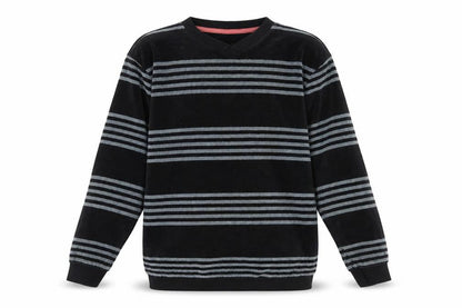 Marks & Spencer Girls Black Striped  Pullover Jumper Size 12-13 Years