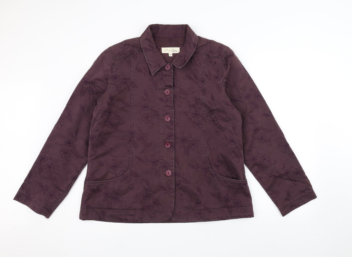 Womens UK Size 16 EWM Purple Jacket