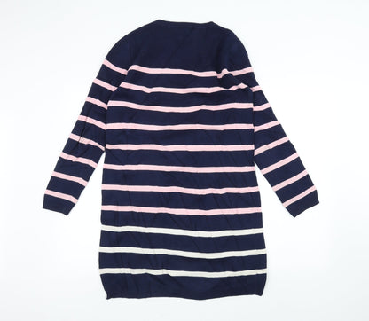 ulifestyle Womens Blue Striped  Jumper Dress  Size S