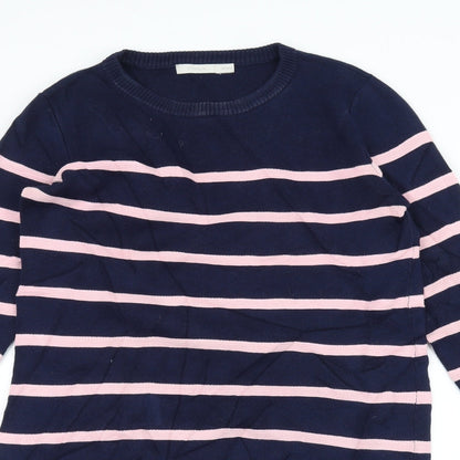 ulifestyle Womens Blue Striped  Jumper Dress  Size S