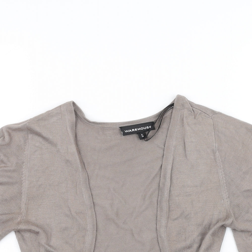 Warehouse Womens Brown   Cardigan Jumper Size 6