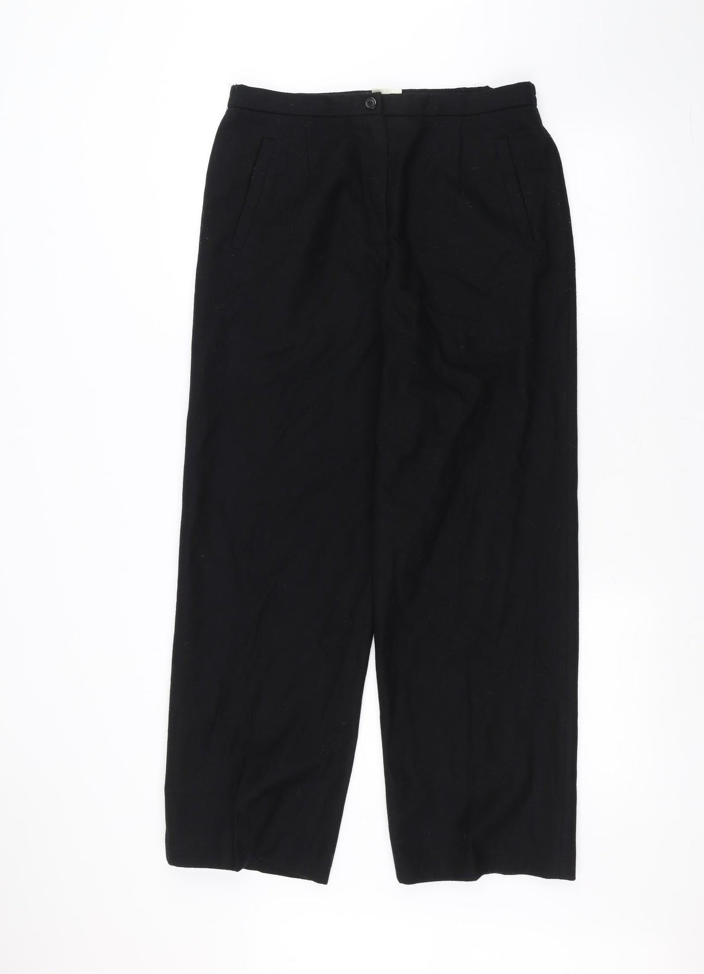 Essex Womens Black   Trousers  Size 12 L25 in