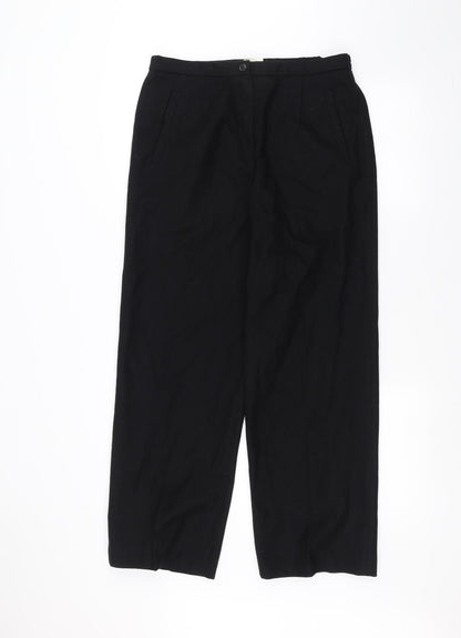 Essex Womens Black   Trousers  Size 12 L25 in