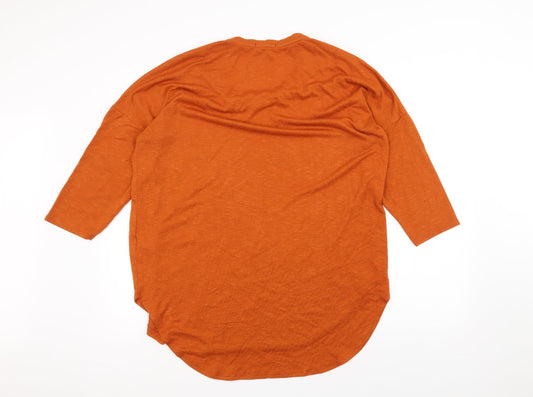 Papaya Womens Orange   Basic T-Shirt Size L