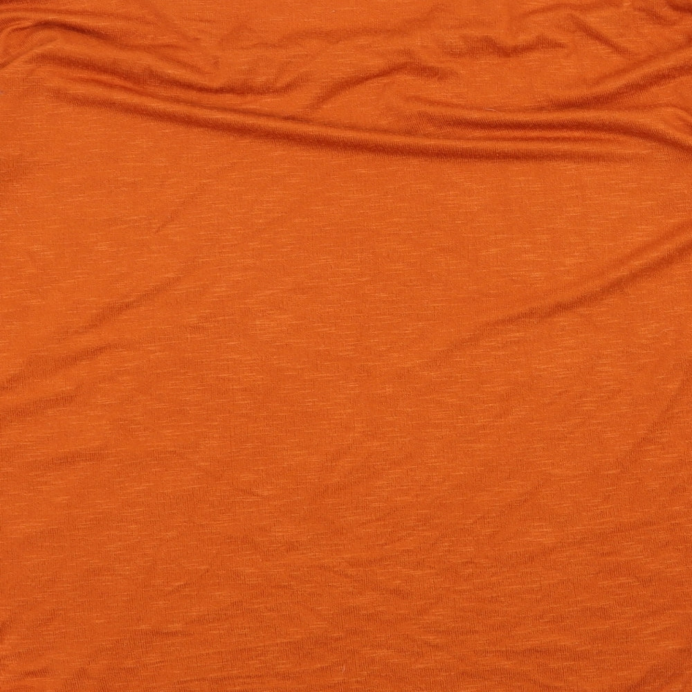 Papaya Womens Orange   Basic T-Shirt Size L