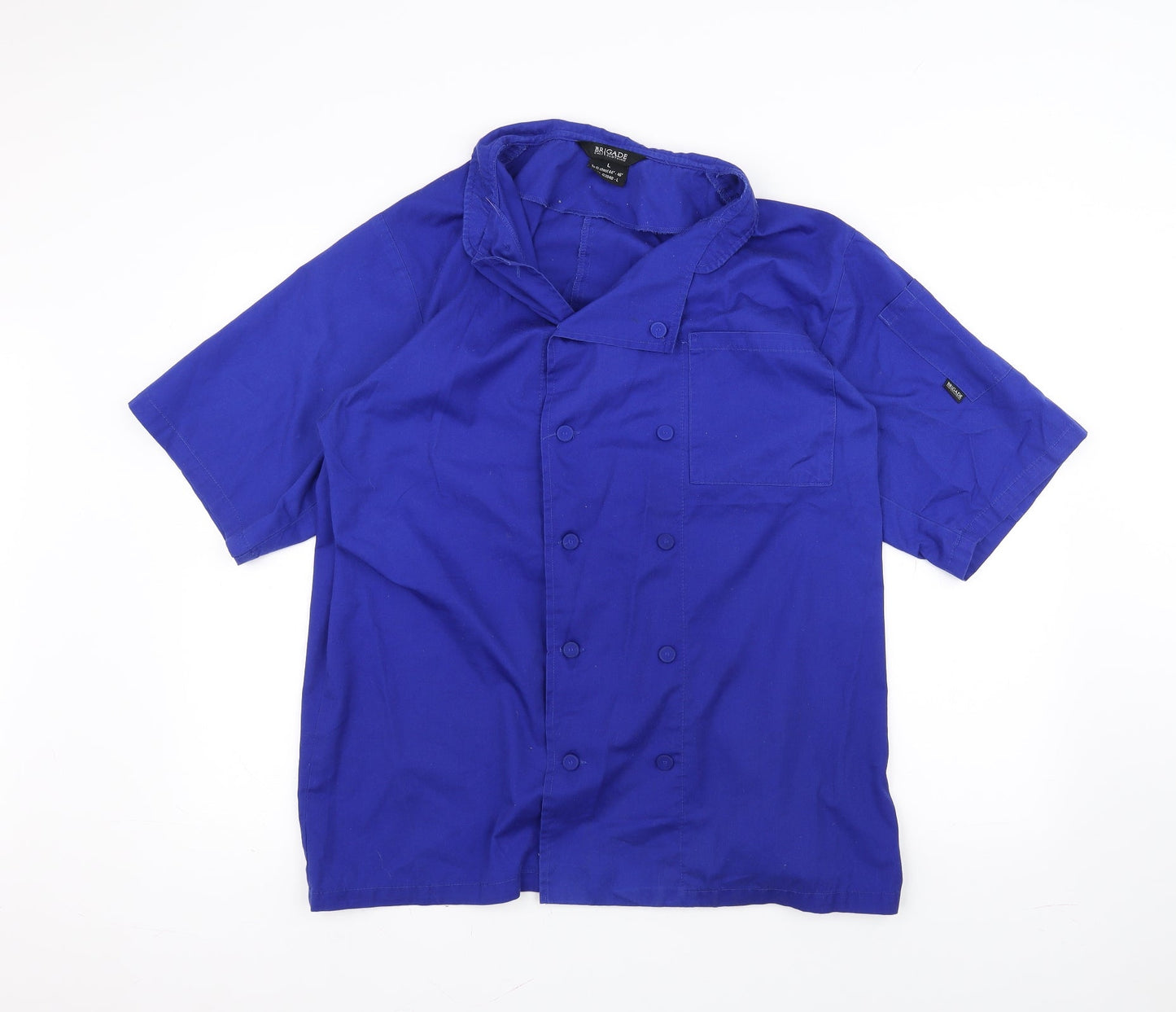 Mens UK Collar Size L Brigade Smart Blue  Dress Shirt