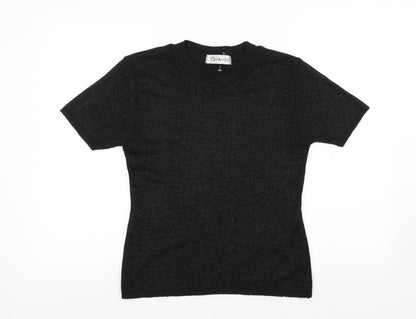 Womens UK Size 10 Berkertex Black Basic T-Shirt