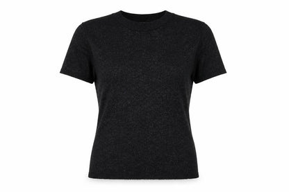 Womens UK Size 10 Berkertex Black Basic T-Shirt