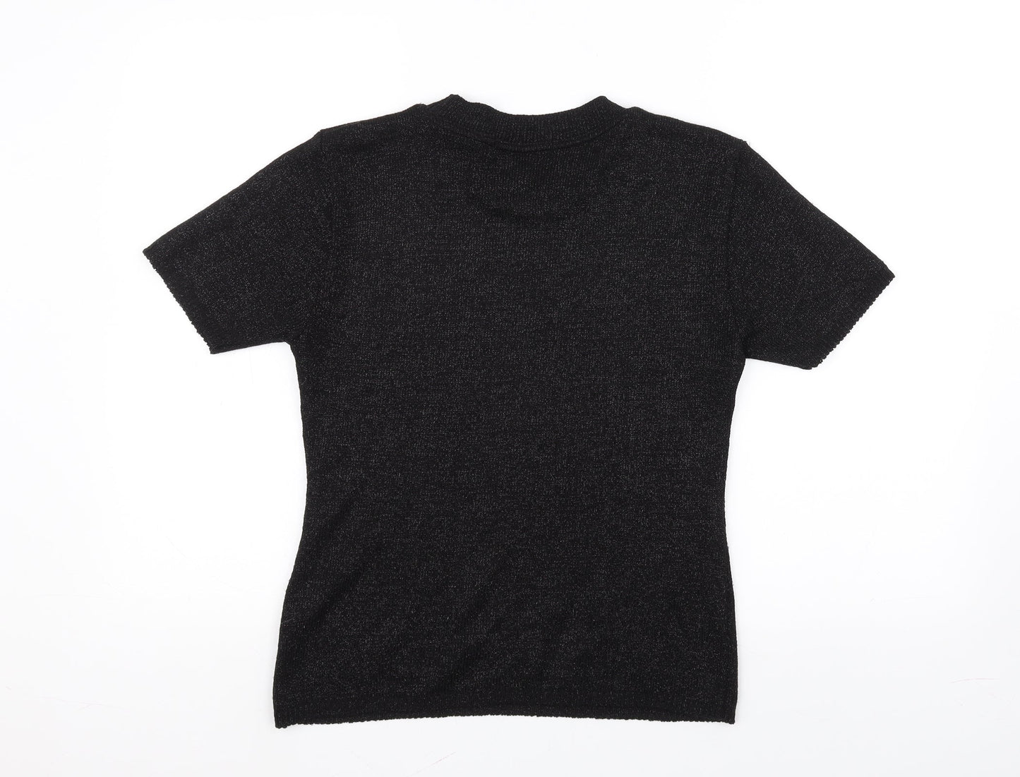 Womens UK Size 10 Berkertex Black Basic T-Shirt