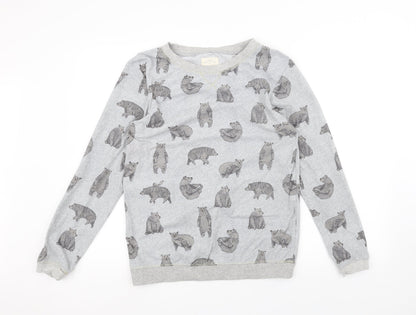 Next Womens Grey   Pullover Jumper Size S