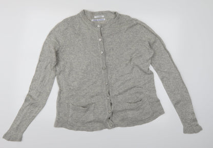 caroline blackmore Womens Grey   Cardigan Jumper Size 14