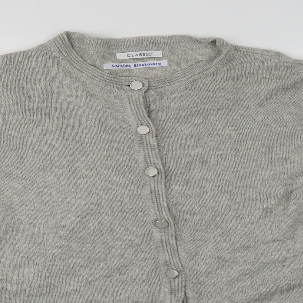 caroline blackmore Womens Grey   Cardigan Jumper Size 14