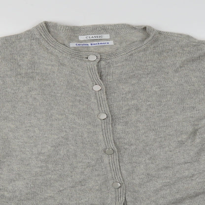 caroline blackmore Womens Grey   Cardigan Jumper Size 14