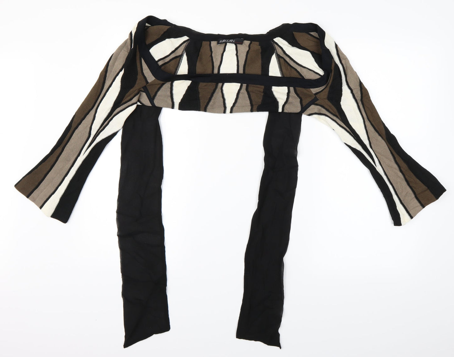 Marc Cain  Brown Striped   Shawl/Wrap