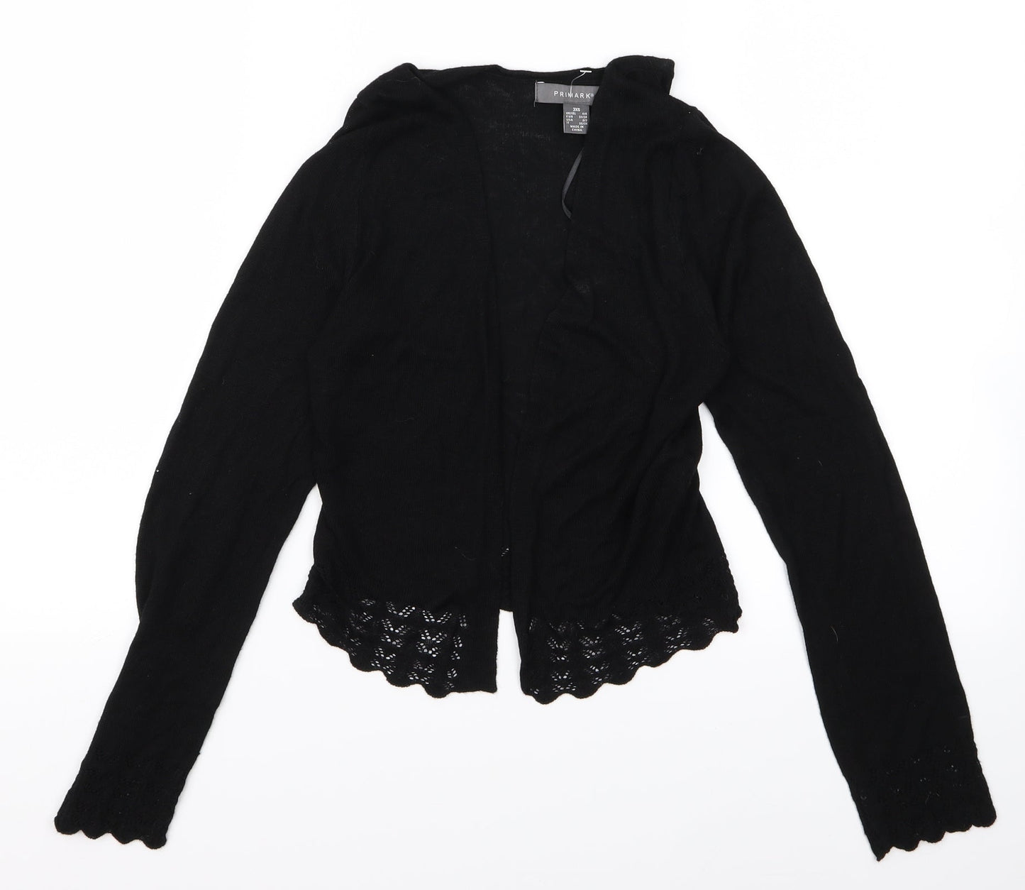 Primark Womens Black   Cardigan Jumper Size 2XS