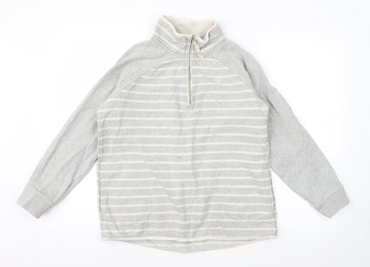 crew Womens Green Striped  Pullover Jumper Size 12