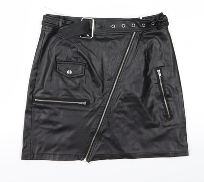 pretylittlething Womens Black   Straight & Pencil Set Size 8