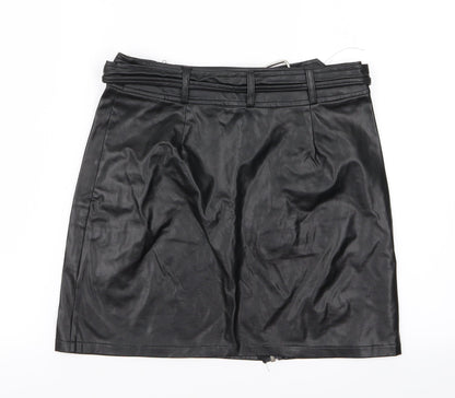 pretylittlething Womens Black   Straight & Pencil Set Size 8
