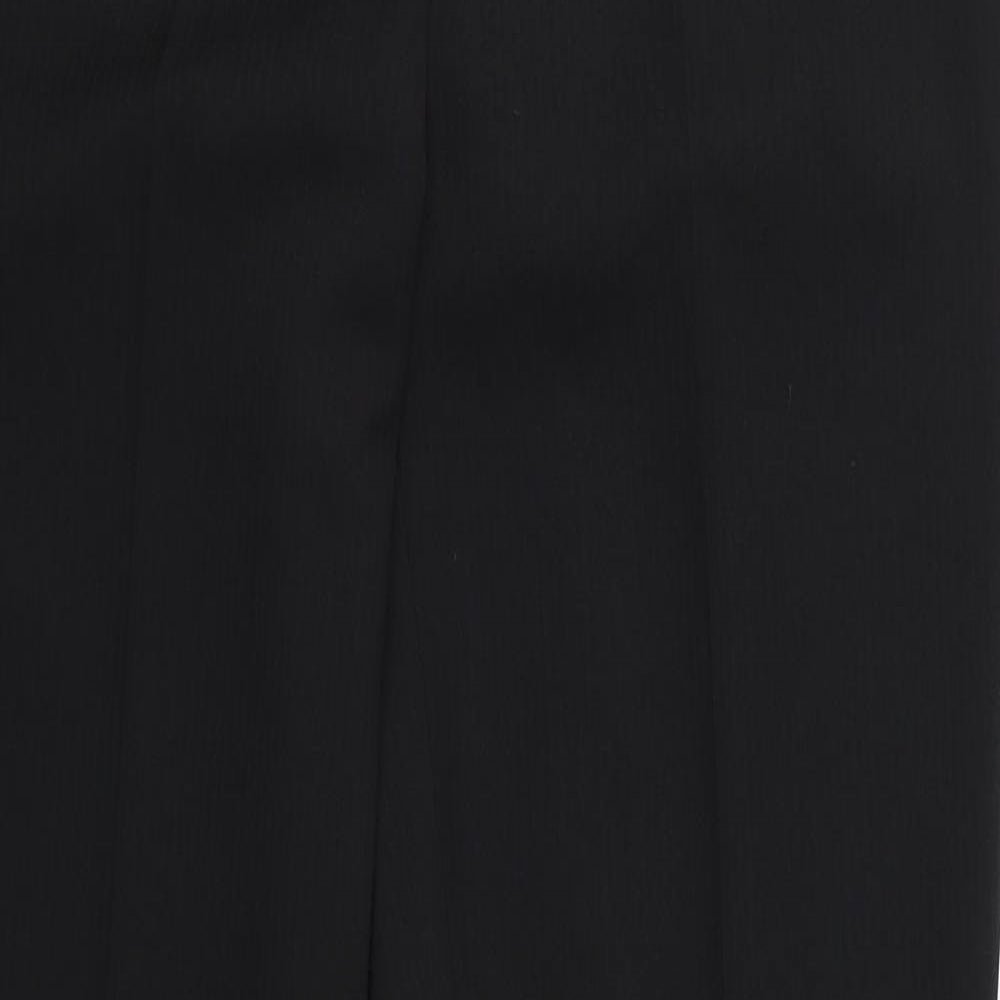 Womens UK Size 10 Preworn Regular Fit  Black Trousers