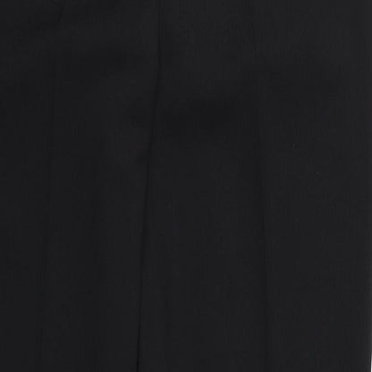 Womens UK Size 10 Preworn Regular Fit  Black Trousers