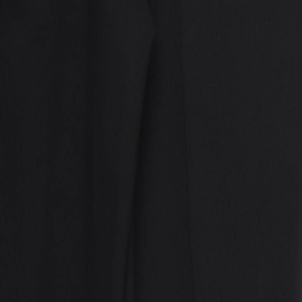 Womens UK Size 10 Preworn Regular Fit  Black Trousers