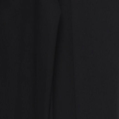 Womens UK Size 10 Preworn Regular Fit  Black Trousers